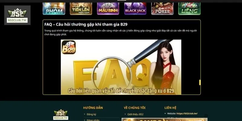 Câu Hỏi Thường Gặp 1 Câu hỏi thường gặp liên quan đến sự uy tín B52