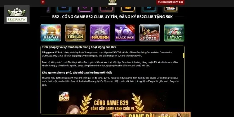 Bảo mật của B52Club sử dụng SSL 256 và tự động phục hồi dữ liệu